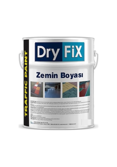 Dryfix Traffic Paint Zemin Boyası 5 Kg Ral 1023 Krom Sarı Diğer