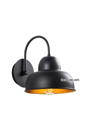 Tarz Avize Dkre37 Dekoratif Siyah Retro Modern Duvar Aplik Siyah