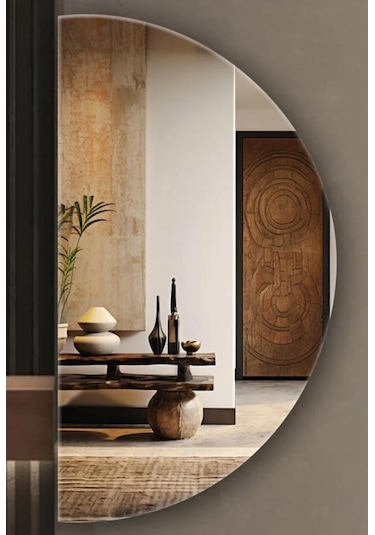 Salon Duvar Aynası Gümüş