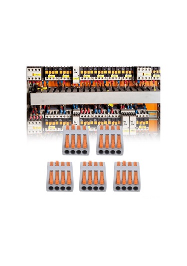 Youtek 10 Adet Kompakt Elektrik Kablosu Bağlayıcı - Levye Somun Terminale Spl-4 - Hızlı Birleştirme Tipi - Ateş Direnci Ve Yüksek Akım Dayanımı