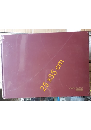 Cari Hesap Ticari Defter 25 X 35 Cm 100 Yp 70 Gr Kağıt Sert Kapak