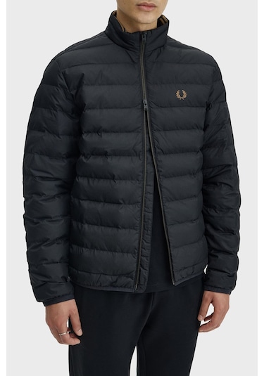 Fred Perry J4564 Insulated Erkek Mont Siyah