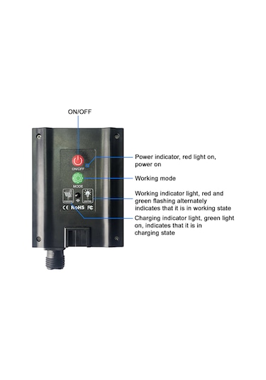 Lemestar 50 Led Renkli Güneş Enerjili Işık Süreci, 7 Metre Uzunlukta, Uzaktan Kumandalı, 8 Mod, Ip65 Su Geçirmez, Dış Mekan Dekorasyonu Çok Renkli