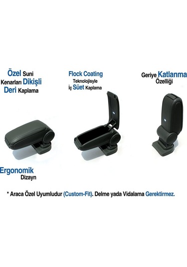 Fiat Linea Siyah Kol Dayama - Kolçak 2007 Ve Sonrası (231846268)