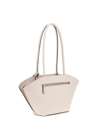Kadın Kalp Aksesuarlı Kanat Detaylı Tote Çanta - Krem Krem