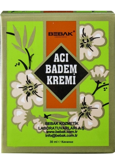 Bebak Acı Badem Kremi Kavanoz 30 ML