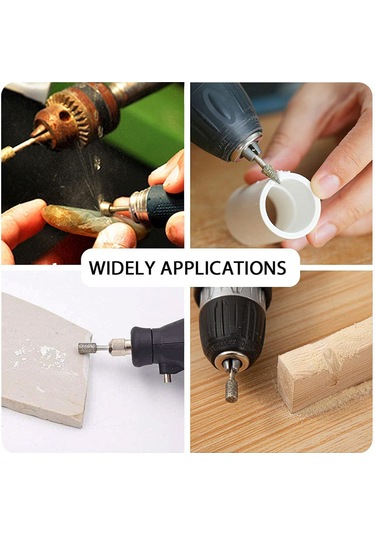 Padalink 20 Parça Elmas Taşlama Ucu Seti - 3x6mm Kaba Tane, Çok Amaçlı Metal Ve Cam İşleme İçin Mükemmel