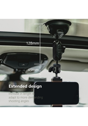Bloomnest Junnx Jx-gp-14-a Djı Action/gopro Hero 12 Araba Emme Kamera Montaj Braketi Aksesuarı Altın