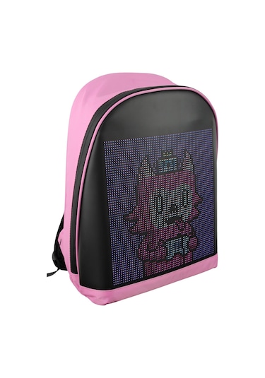 Funky Bag Led Ekranlı Akıllı Motorcu Sırt Çantası Pembe Diğer
