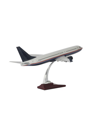Zekupp Boeing 737-800 1/100 Gümüş Şeritli Model Uçak