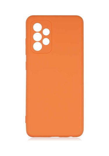 Noktaks - Samsung Galaxy Uyumlu A52 / A52s - Kılıf İçi Kadife Koruyucu Mara Lansman Kapak - Turuncu