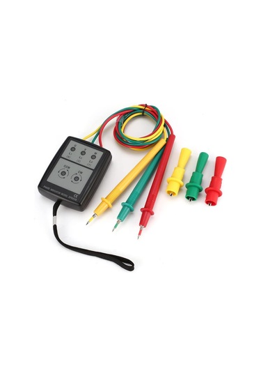 3 Fazlı Alternatif Akım Faz Ölçer Taşınabilir Faz Sırası Test