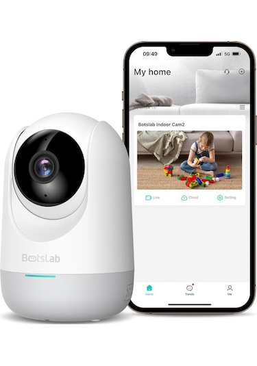Botslab 360+ C211 2k Pro Mini Bundle Wifi 360 Akıllı Güvenlik Kamerası Bebek Monitörü Evcil Hayvan Kamerası İç Mekan Kamerası Ip Kamera 2'li Paket D