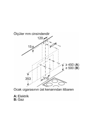 Siemens LC95FCJ00T Duvar Tipi Davlumbaz 90 CM