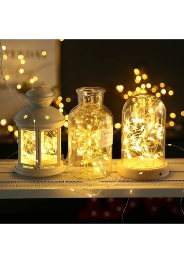 Tongxida 22m 200 Led Güneş Enerjili Ev Bahçe Bakır Tel Dize Peri Işığı Açık Hava Noel Partisi Dekoru Şerit Lamba Beyaz Işık Beyaz Işık