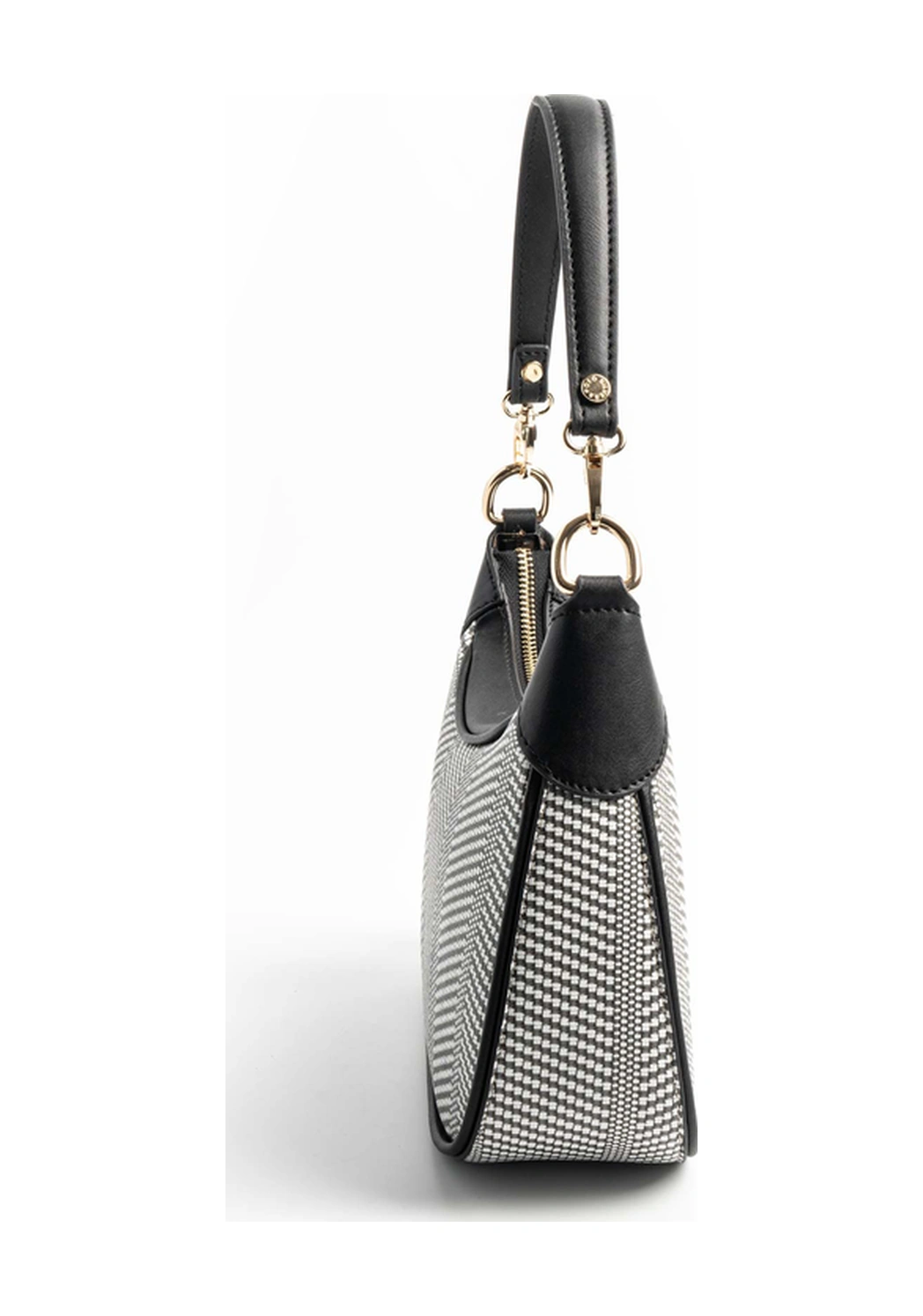 Silver Polo Kadın Omuz Çanta 1180 Siyah - Beyaz