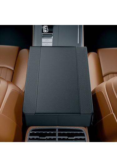 Araba Kol Dayanağı Saklama Kutusu Mat Deri Ve Hafızalı Köpük Araba Orta Konsol K Kahverengi