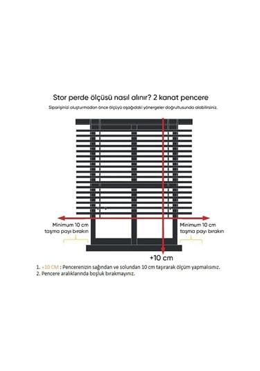 Çift Mekanizmalı Tül Ve Stor Perde - Model 4 Beyaz