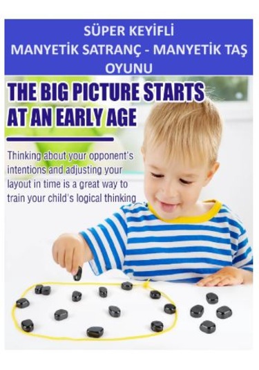 Süper Keyifli Manyetik Satranç-20 Taşlı Manyetik Güçlü Taş Oyunu