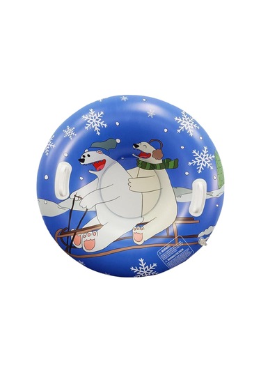 Homyl Şişme Kar Tüpü Kızak Aksesuarları Mavi Karikatür Mavi