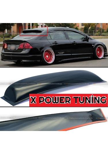 Honda Civic 2006.2007 Fd6 Plastik Spoon Cam Üstü Spoyler