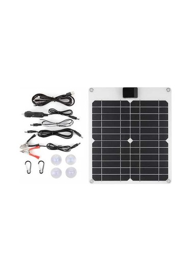 Pazly 15w Monokristal Güneş Paneli - Araç, Tekne Ve Rv Akü Şarj Cihazı - Usb/dc Çıkışlı - Su Geçirmez Taşınabilir Şarj Aleti - Enerji Depolama Çözümü