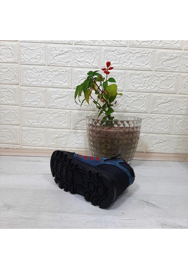 Black Sea 542 Mavi-kırmızı Kürklü Fermuarlı Cırtlı Erkek Çocuk Bot 001