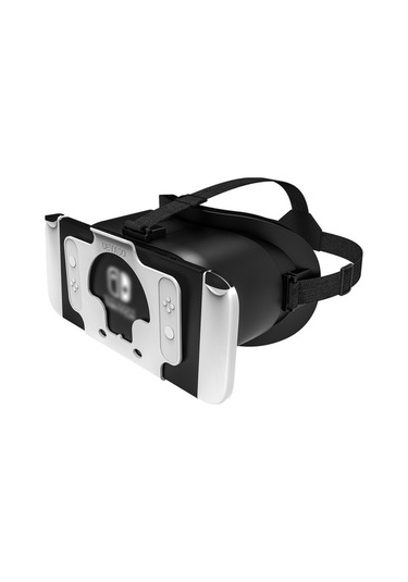 Nintendo Switch Oyun Konsolu İçin Devaso Vr Kulaklık Isı Dağılımı Plastik Kafa Bandı Vr Gözlük - Siyah / Beyaz Siyah / Beyaz