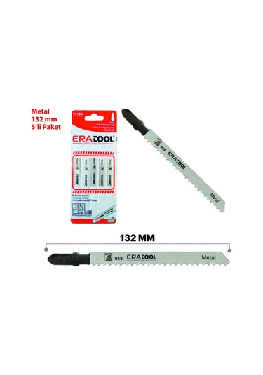 Eratool ERA51861 T318A Metal Dekupaj Testere Bıçağı 5'li