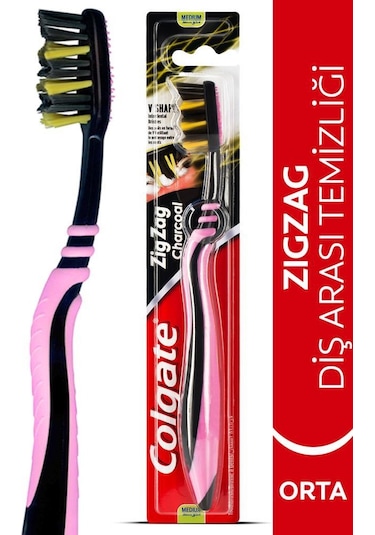 Colgate ZigZag Charcoal Diş Fırçası Medium
