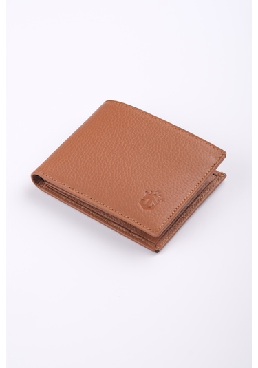 Ancora Leather Hakiki Deri Erkek Cüzdan-26500 Taba