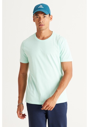 Ac&Co / Altınyıldız Classics Slim Fit Bisiklet Yaka Kısa Kol Pamuklu Erkek Tişört Mint Yeşili Mint Ac&Co / Altınyıldız Classics Slim Fit Bisiklet Yaka Kısa Kol Pamuklu Erkek Tişört Mint Yeşili Mint