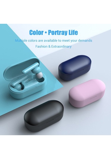 T10 Mini Dokunmatik Kontrol Hifi Tws Kablosuz Bluetooth Kulaklık, Mikrofon Ve Şarj Kutusu İle Siyah