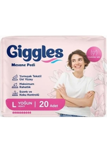 Giggles Kadın Mesane Pedi Large 20 Li