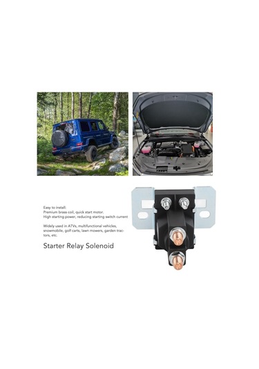 Springsun 24v 200a Çim Kırıcılar Ve Şapkalı Forkliftler İçin Başlatıcı Rölü Selenoidi