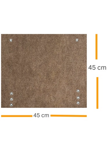 Beylini Dayanıklı Karavan Basamak Koruyucu Halı 45 x 45