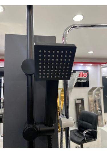 Armour Armatür Siyah Lüks Banyo Batarya Seti Siyah