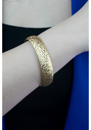 22 Ayar Altın İşçiliksiz Camkırığı Bilezik 15 Gr