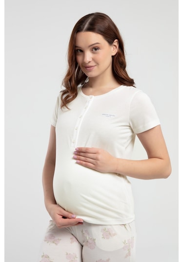 Pierre Cardin Kadın Krem Pijama Takımı Pc9004-S-V1