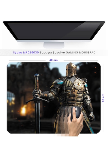 40x30cm Gaming Oyuncu Mousepad Savaşçı Samuray Mp024030