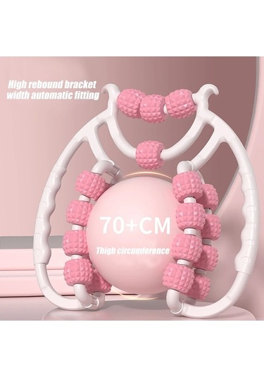 Carrier- Dairesel Bacak Kelepçeleri 360 Derece 20 Tekerlekler Açık Pembe,hızlı Relaks Masaj Cihazları,renpho Masaj 10020448 Beyaz