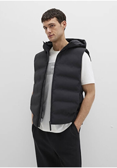 Mavi Siyah Erkek Yelek M0110619-71379 Siyah