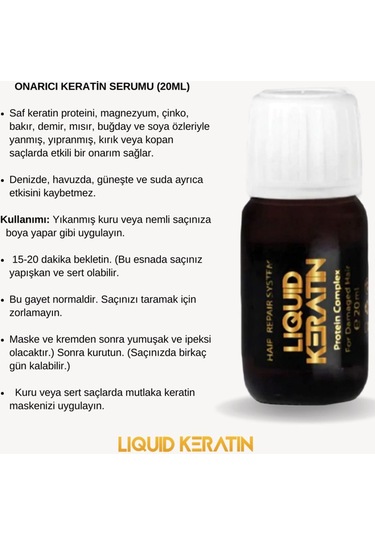 Saf Keratin Serum Seti 3x20ml
