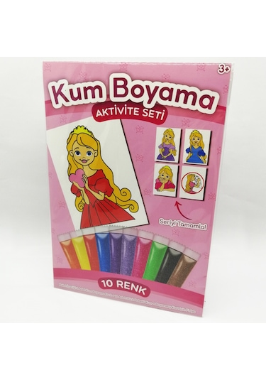 Kalpli Prenses Kum Boyama Aktivite Seti