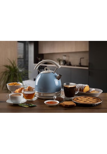 Ariete Vintage Dom Su Isıtıcı Mavi 2877/05 - Retro Kettle, 2000 W