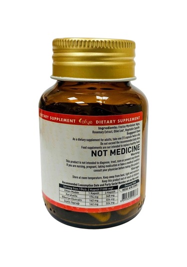 Afye Kbz 60 Kapsül 600 Mg Karahalile-Biberiye-Zeytin Yaprağı