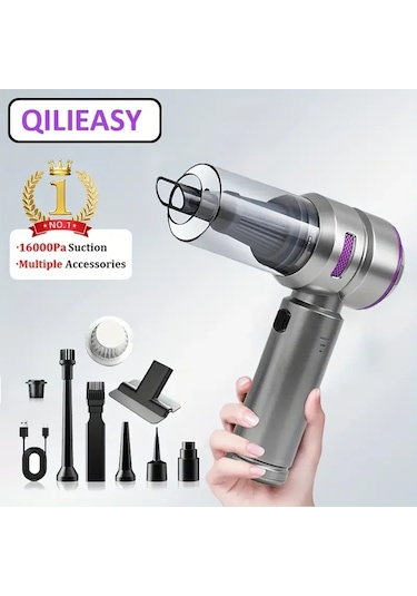 Araç Süpürgesi Kablosuz El Süpürgesi 16000 Pa Fırçasız Motor 4741