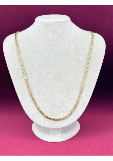 İnce Örme Burgu Model Gold Kolye Gold