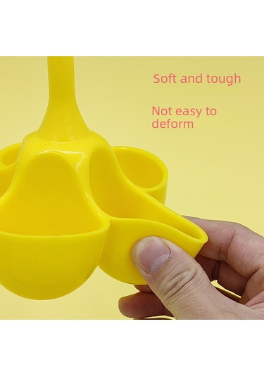Yuntech01 Yemek Grubu Silikon Yumurta Pişirici 5 Delikli Yüksek Sıcaklığa Dayanıklı Çocuk Yemeği İçin Ev Fırında Kullanımı Sarı Diğer