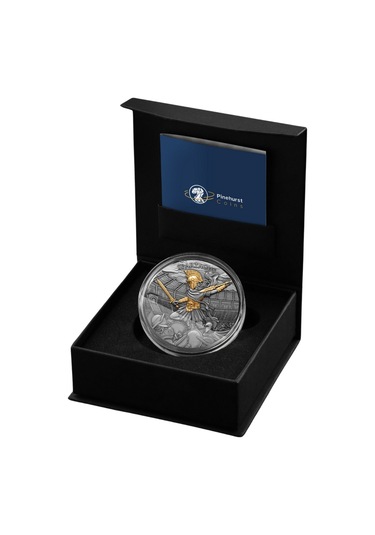 Agakulche Spartacus Savaşçı Altın Kaplama Gümüş Sikke Coin